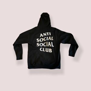 Black Anti Social Social Club Hoodie sz L